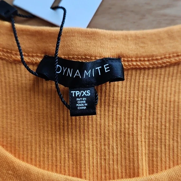 *SOLD* Dynamite Ribbed Tedi Tank Top, Size XS - Picture 3 of 7